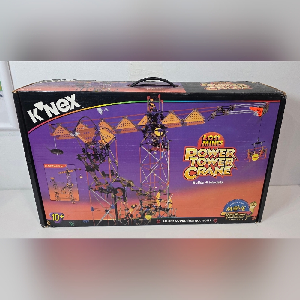 Vintage K'Nex Lost Mines Power Tower Crane